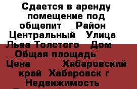 Сдается в аренду помещение под общепит  › Район ­ Центральный › Улица ­ Льва Толстого › Дом ­ 2 › Общая площадь ­ 264 › Цена ­ 950 - Хабаровский край, Хабаровск г. Недвижимость » Помещения аренда   